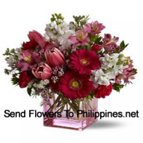 Beautiful Assorted Flowers in Vase