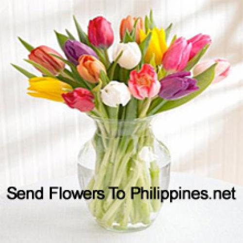 Beautiful Assorted Tulips in Vase