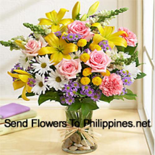 Elegant Assorted Flowers in Vase