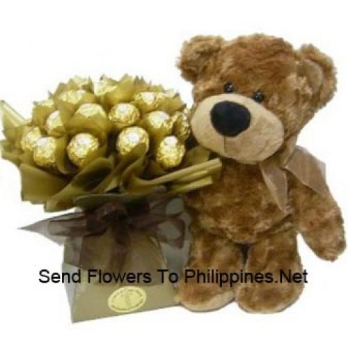 24 Pcs Rochers Bouquet with Cute Teddy