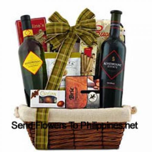 Beautiful Wine and Snack Basket